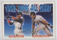 1992 Topps All Stars - Fred McGriff, Frank Thomas