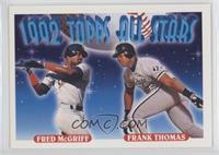 1992 Topps All Stars - Fred McGriff, Frank Thomas