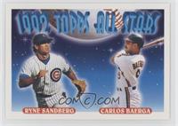 1992 Topps All Stars - Ryne Sandberg, Carlos Baerga