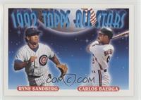 1992 Topps All Stars - Ryne Sandberg, Carlos Baerga