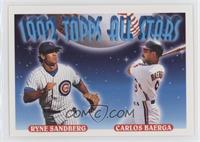 1992 Topps All Stars - Ryne Sandberg, Carlos Baerga