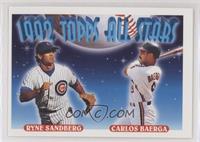 1992 Topps All Stars - Ryne Sandberg, Carlos Baerga