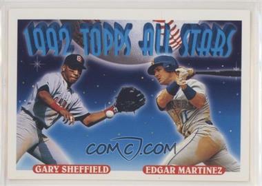 1993 Topps - [Base] #403 - 1992 Topps All Stars - Gary Sheffield, Edgar Martinez