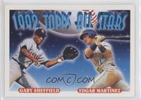 1992 Topps All Stars - Gary Sheffield, Edgar Martinez