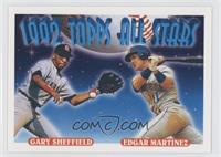 1992 Topps All Stars - Gary Sheffield, Edgar Martinez