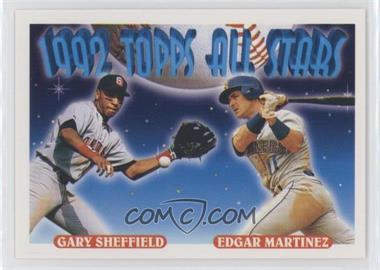 1993 Topps - [Base] #403 - 1992 Topps All Stars - Gary Sheffield, Edgar Martinez