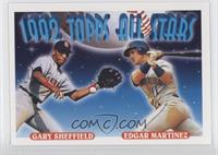 1992 Topps All Stars - Gary Sheffield, Edgar Martinez