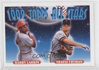 1992 Topps All Stars - Barry Larkin, Travis Fryman