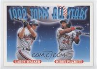 1992 Topps All Stars - Larry Walker, Kirby Puckett