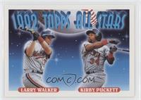 1992 Topps All Stars - Larry Walker, Kirby Puckett