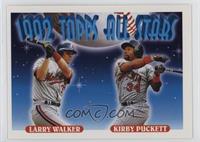 1992 Topps All Stars - Larry Walker, Kirby Puckett