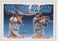 1992 Topps All Stars - Larry Walker, Kirby Puckett