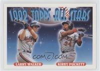 1992 Topps All Stars - Larry Walker, Kirby Puckett