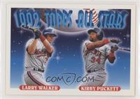 1992 Topps All Stars - Larry Walker, Kirby Puckett