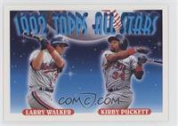 1992 Topps All Stars - Larry Walker, Kirby Puckett