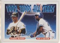 1992 Topps All Stars - Barry Bonds, Joe Carter