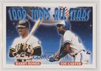 1992 Topps All Stars - Barry Bonds, Joe Carter