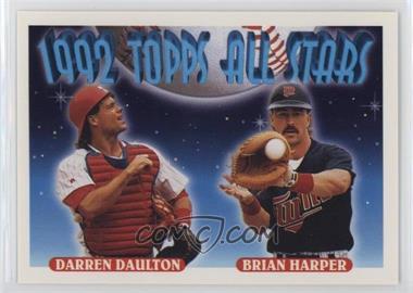 1993 Topps - [Base] #408 - 1992 Topps All Stars - Darren Daulton, Brian Harper