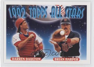 1993 Topps - [Base] #408 - 1992 Topps All Stars - Darren Daulton, Brian Harper