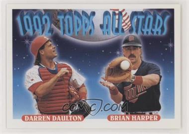 1993 Topps - [Base] #408 - 1992 Topps All Stars - Darren Daulton, Brian Harper