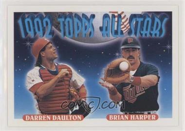 1993 Topps - [Base] #408 - 1992 Topps All Stars - Darren Daulton, Brian Harper