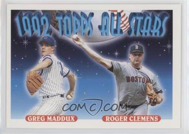 1993 Topps - [Base] #409 - 1992 Topps All Stars - Greg Maddux, Roger Clemens