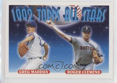 1993 Topps - [Base] #409 - 1992 Topps All Stars - Greg Maddux, Roger Clemens