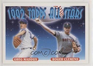 1993 Topps - [Base] #409 - 1992 Topps All Stars - Greg Maddux, Roger Clemens