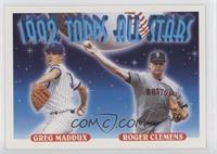 1992 Topps All Stars - Greg Maddux, Roger Clemens