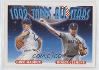 1992 Topps All Stars - Greg Maddux, Roger Clemens
