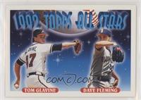 1992 Topps All Stars - Dave Fleming, Tom Glavine