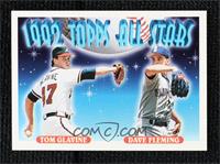 1992 Topps All Stars - Dave Fleming, Tom Glavine