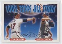 1992 Topps All Stars - Dave Fleming, Tom Glavine [EX to NM]