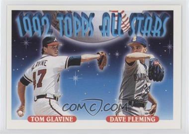 1993 Topps - [Base] #410 - 1992 Topps All Stars - Dave Fleming, Tom Glavine