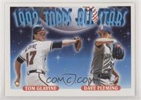 1992 Topps All Stars - Dave Fleming, Tom Glavine