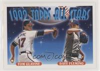 1992 Topps All Stars - Dave Fleming, Tom Glavine