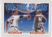 1992 Topps All Stars - Dave Fleming, Tom Glavine