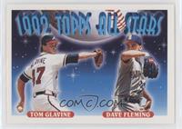 1992 Topps All Stars - Dave Fleming, Tom Glavine