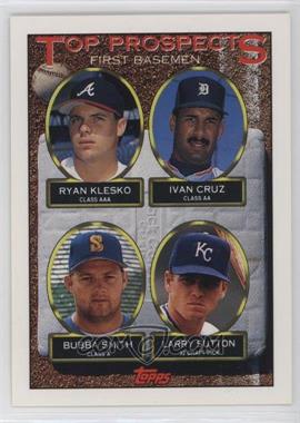 1993 Topps - [Base] #423 - Top Prospects - Ryan Klesko, Ivan Cruz, Bubba Smith, Larry Sutton