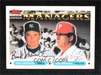 Major League Managers - Buck Showalter, Jim Fregosi [JSA Certified CO…