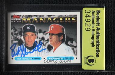 1993 Topps - [Base] #510 - Major League Managers - Buck Showalter, Jim Fregosi [BAS Authentic]