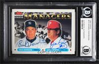 Major League Managers - Buck Showalter, Jim Fregosi [BAS BGS Authenti…