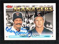 Major League Managers - Kevin Kennedy, Jim Riggleman [JSA Certified C…