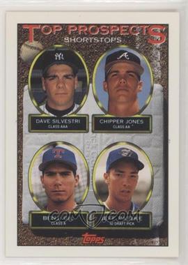 1993 Topps - [Base] #529 - Top Prospects - Dave Silvestri, Chipper Jones, Benji Gil, Jeff Patzke [EX to NM]