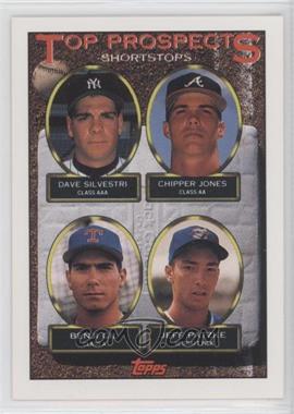 1993 Topps - [Base] #529 - Top Prospects - Dave Silvestri, Chipper Jones, Benji Gil, Jeff Patzke