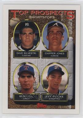 1993 Topps - [Base] #529 - Top Prospects - Dave Silvestri, Chipper Jones, Benji Gil, Jeff Patzke