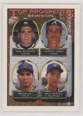 1993 Topps - [Base] #529 - Top Prospects - Dave Silvestri, Chipper Jones, Benji Gil, Jeff Patzke