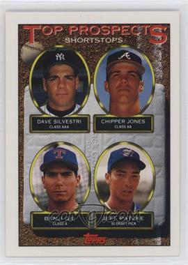 1993 Topps - [Base] #529 - Top Prospects - Dave Silvestri, Chipper Jones, Benji Gil, Jeff Patzke