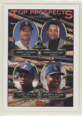 1993 Topps - [Base] #576 - Top Prospects -  Darrell Sherman, Damon Buford, Cliff Floyd, Michael Moore