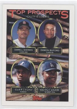 1993 Topps - [Base] #576 - Top Prospects -  Darrell Sherman, Damon Buford, Cliff Floyd, Michael Moore